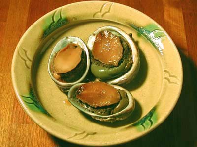 トコブシの甘辛煮